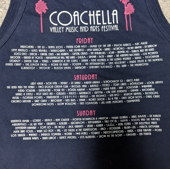Coachella 2017 Mens Tank Top M - Picture 3 of 4